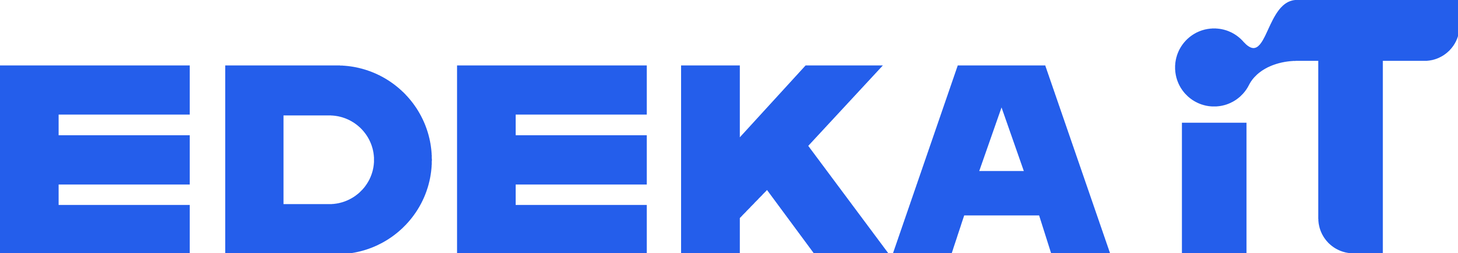 EDEKA IT Logo in der Farbe blau